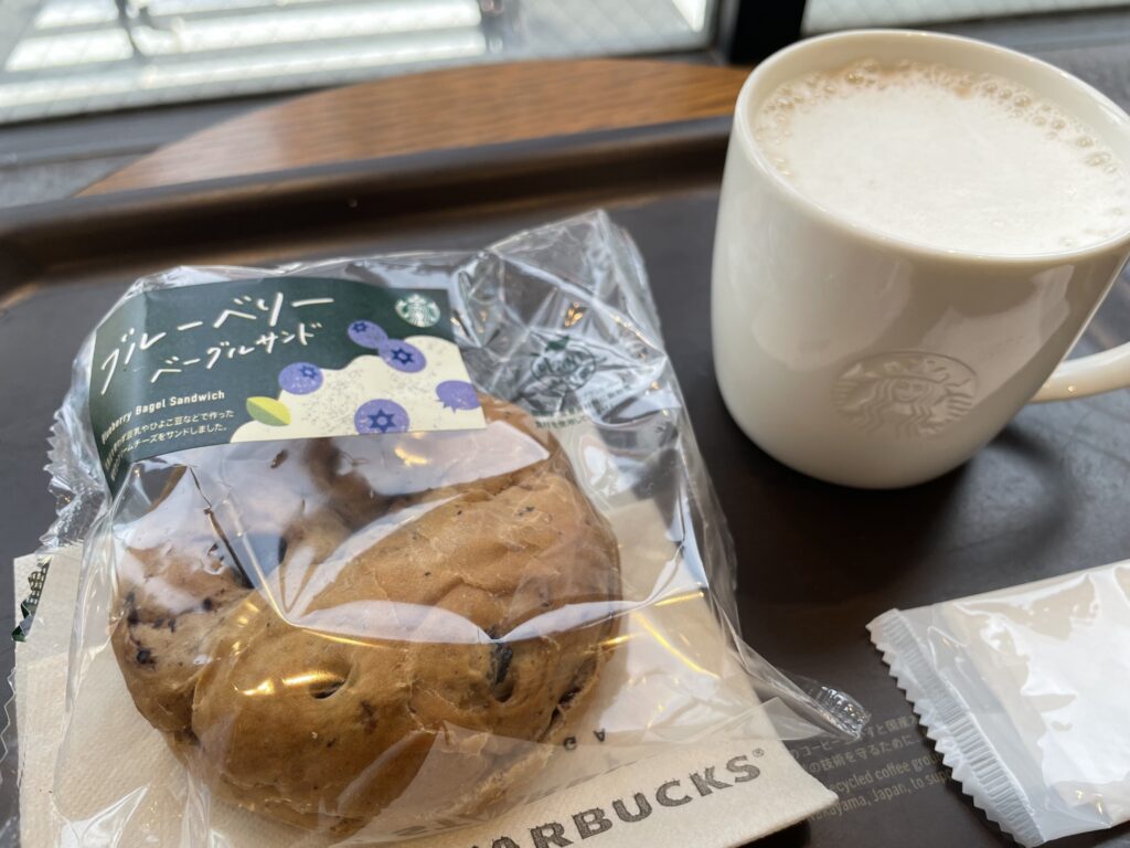 ブルーベリーベーグルサンド